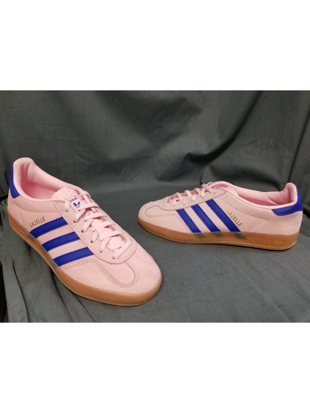 Adidas Gazelle Indoor Clear Pink Lucid Blue JI1371 Women's Size 7.5 NEW NO BOX!